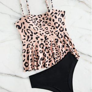 2 Piece Tankini Graphic Swimsuit -  Brand new